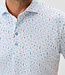 Johnnie-O Johnnie O - Burgers N Beers - Performance Mesh Polo - White
