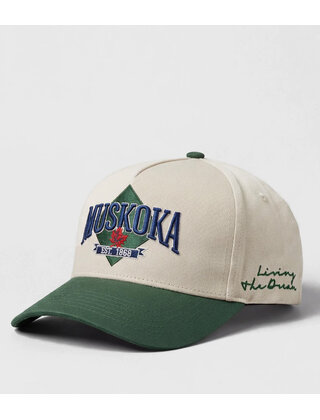 TEAMLTD Muskoka Snapback - Cream/Green