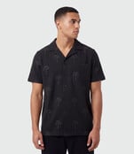 TEAMLTD Island Stitch Button-Up - Black
