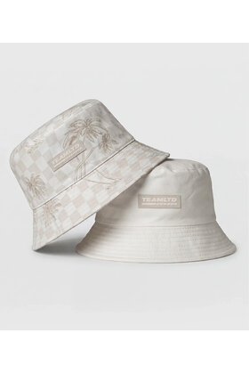 TEAMLTD Reversible Bucket Hat - Checker Palm