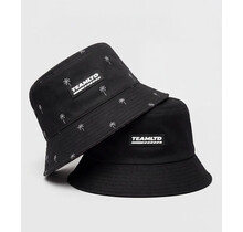 TEAMLTD Reversible Bucket Hat - Black Mini Palm