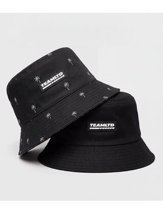 TEAMLTD Reversible Bucket Hat - Black Mini Palm