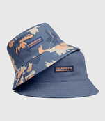 TEAMLTD Reversible Bucket Hat - Blue Hibiscus