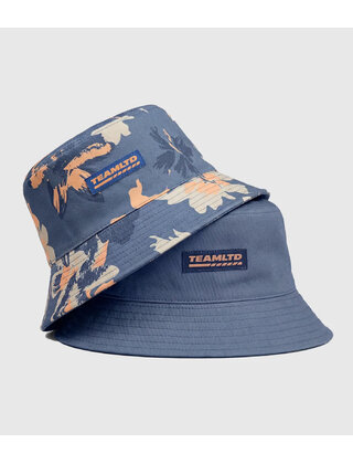 TEAMLTD Reversible Bucket Hat - Blue Hibiscus
