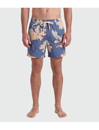 TEAMLTD Swim Shorts - Blue Hibiscus