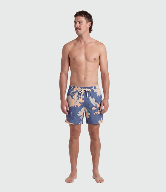 TEAMLTD Swim Shorts - Blue Hibiscus