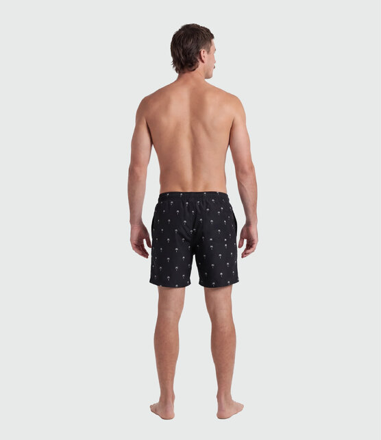 TEAMLTD Swim Shorts - Black Mini Palm