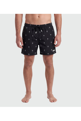 TEAMLTD Swim Shorts - Black Mini Palm