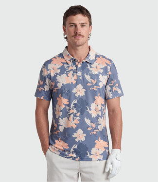 TEAMLTD TEAMLTD Par-Tee Polo - Blue Hibiscus