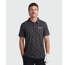 TEAMLTD Par-Tee Polo - Black Mini Palm