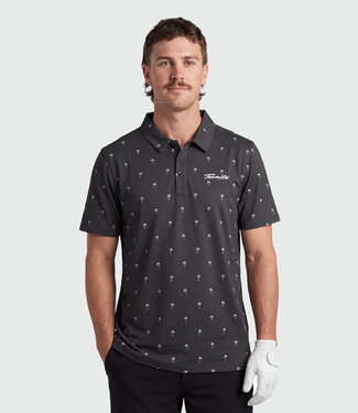 TEAMLTD TEAMLTD Par-Tee Polo - Black Mini Palm