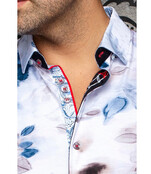 Au Noir Giverny Short Sleeve Stretch Dress Shirt - Stone