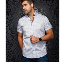 Au Noir Alona Short Sleeve Cotton Dress Shirt - White