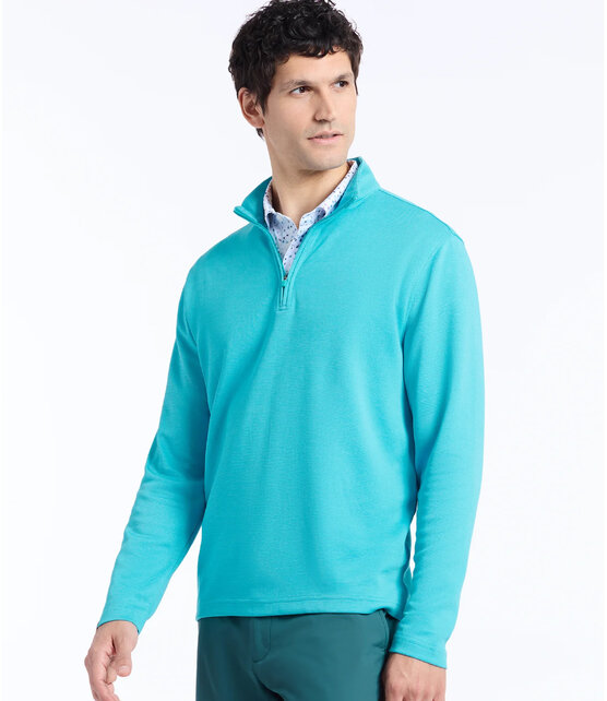 Robert Graham Troland L/S Polo - Peacock Blue