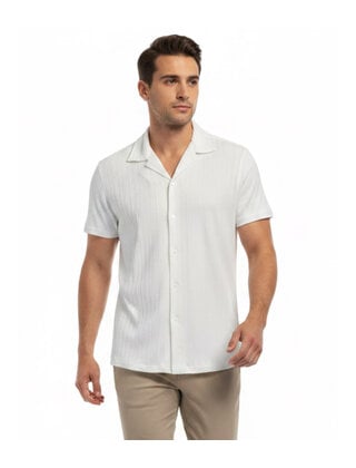 Sugar Aera S/S Camp Shirt - Cloud