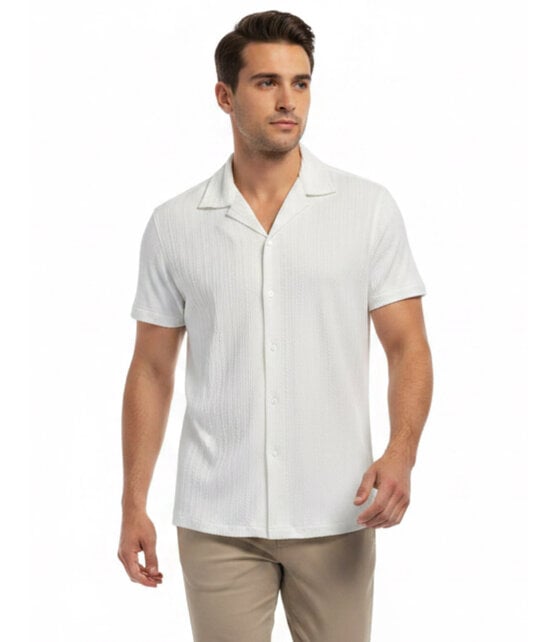 Sugar Aera S/S Camp Shirt - Cloud