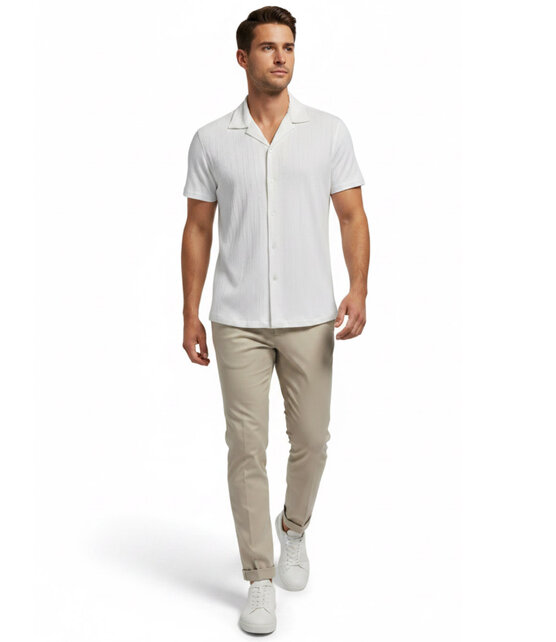 Sugar Aera S/S Camp Shirt - Cloud