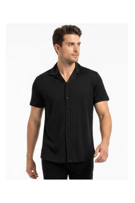 Sugar Aera S/S Camp Shirt - Black