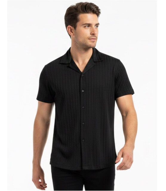 Sugar Aera S/S Camp Shirt - Black