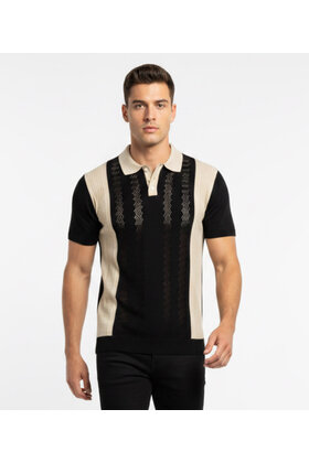 Sugar Kuval S/S Knit Polo - Black