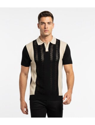 Sugar Kuval S/S Knit Polo - Black