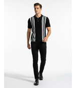 Sugar Sheen S/S Knit Polo - Black