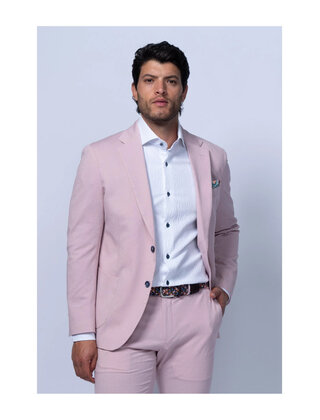 7 Downie St. Meridian Cotton Stretch Seersucker Sport Coat - Pink