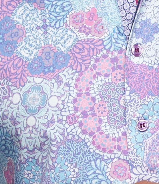 Au Noir Ashar Cotton Stretch Dress Shirt - Pink