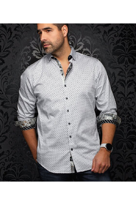 Au Noir Sabah Cotton Stretch Dress Shirt - Grey