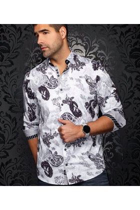 Au Noir Dawnstone Stretch Dress Shirt - Black