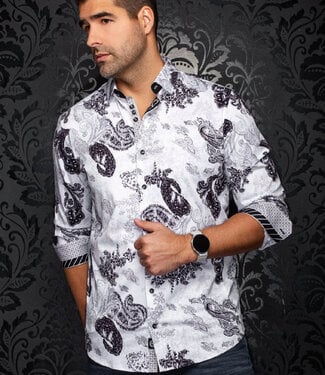 Au Noir Au Noir Dawnstone Stretch Dress Shirt - Black