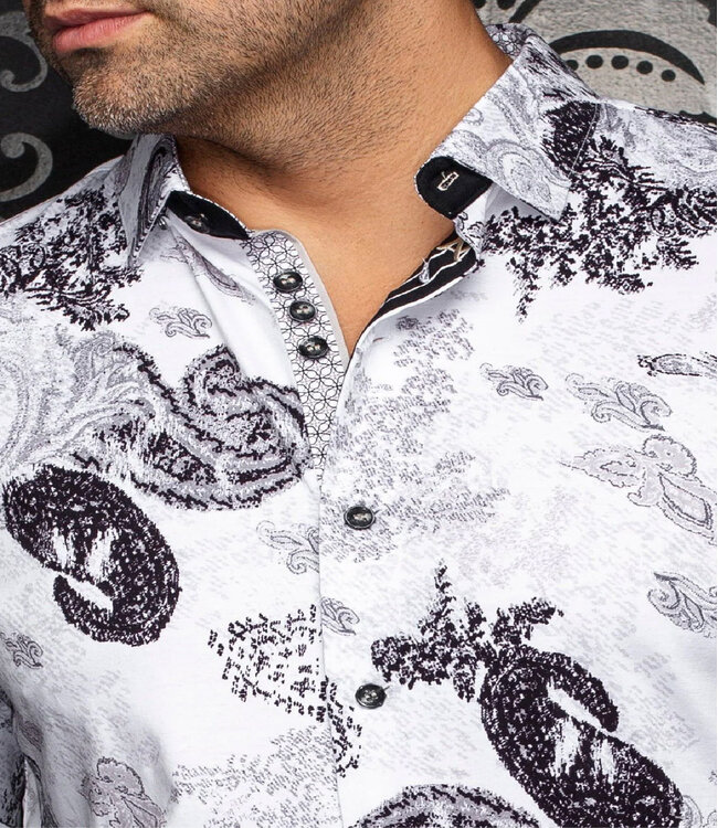 Au Noir Au Noir Dawnstone Stretch Dress Shirt - Black