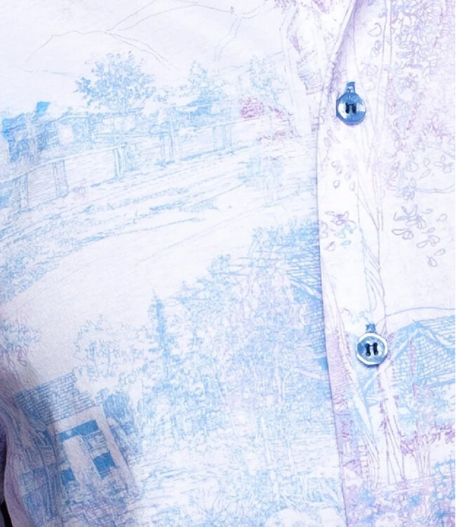 Au Noir Au Noir Breeze Cotton Stretch Dress Shirt - Pink