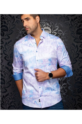 Au Noir Breeze Cotton Stretch Dress Shirt - Pink