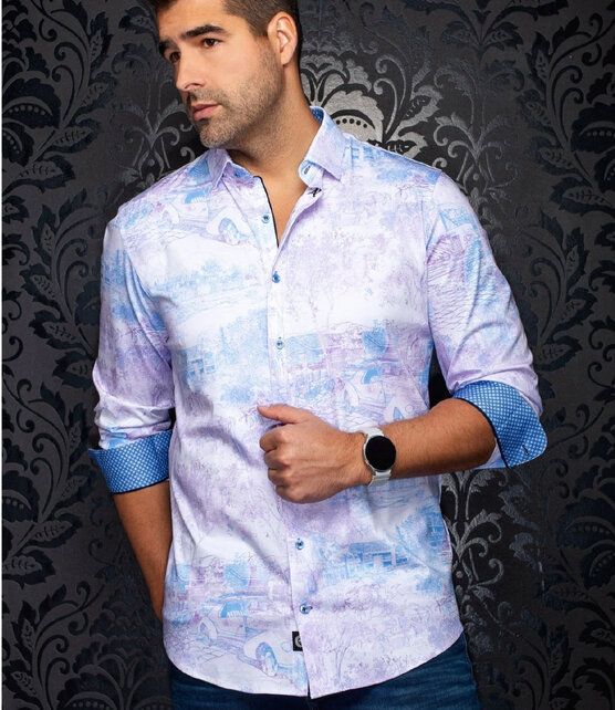 Au Noir Breeze Cotton Stretch Dress Shirt - Pink