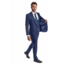 Tazzio Tazzio - 1 Button Plaid Peak Lapel 3Pc Suit - Blue