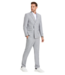 Tazzio Tazzio Double Breasted Pinstripe Suit - 3 Piece - Light Grey