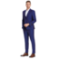 Tazzio Tazzio Windowpane Suit - 3 Piece - Admiral Blue