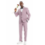 Tazzio Tazzio 2 Button Peak Lapel Pinstripe Suit - 3 Piece - Dusty Rose