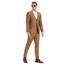 Tazzio Tazzio Windowpane Suit - 3 Piece - Walnut