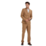 Tazzio Tazzio Pinstripe Double Breasted Suit - Camel