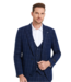 Tazzio Tazzio - 1 Button Windowpane Peak Lapel Suit - Blue
