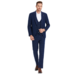 Tazzio Tazzio - 1 Button Windowpane Peak Lapel Suit - Blue
