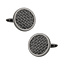 Woven Cufflinks in Gun Metal