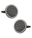 Woven Cufflinks in Gun Metal