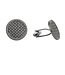 Woven Cufflinks in Gun Metal
