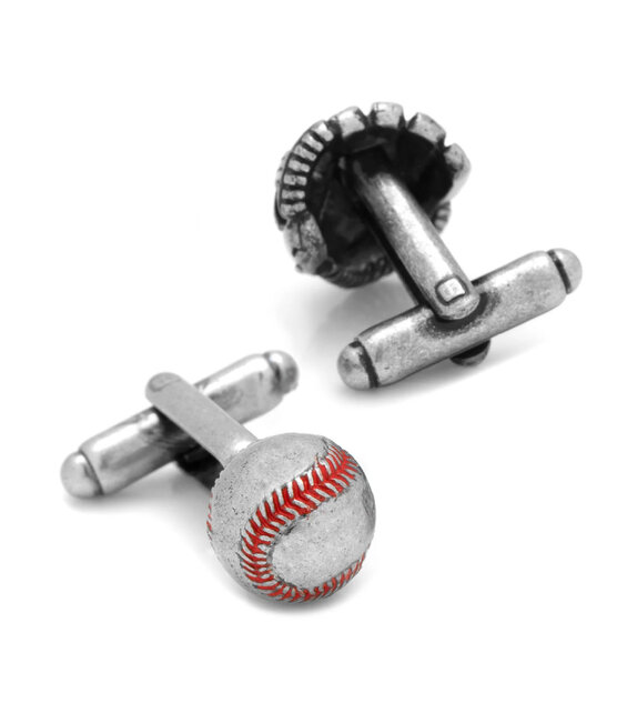 Baseball and Glove Antique Silver Cufflinks