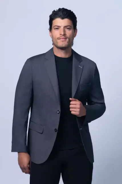 7 Downie St. Nero Dobby Stretch Sport Coat - Grey/Black