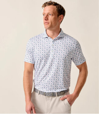 Johnnie-O Johnnie - O - Performance Jersey Polo - Manhatty - White