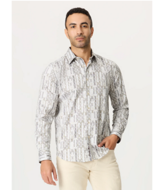 Robert Graham Robert Graham Missing Links Dress Shirt - Khaki
